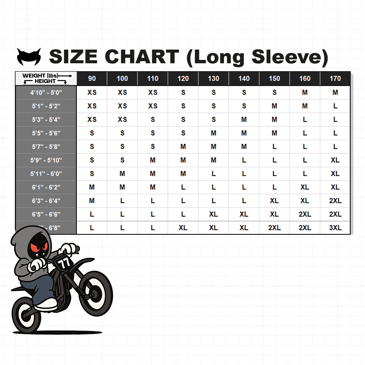 Chopper Long Sleeve Heavyweight Black Shirt