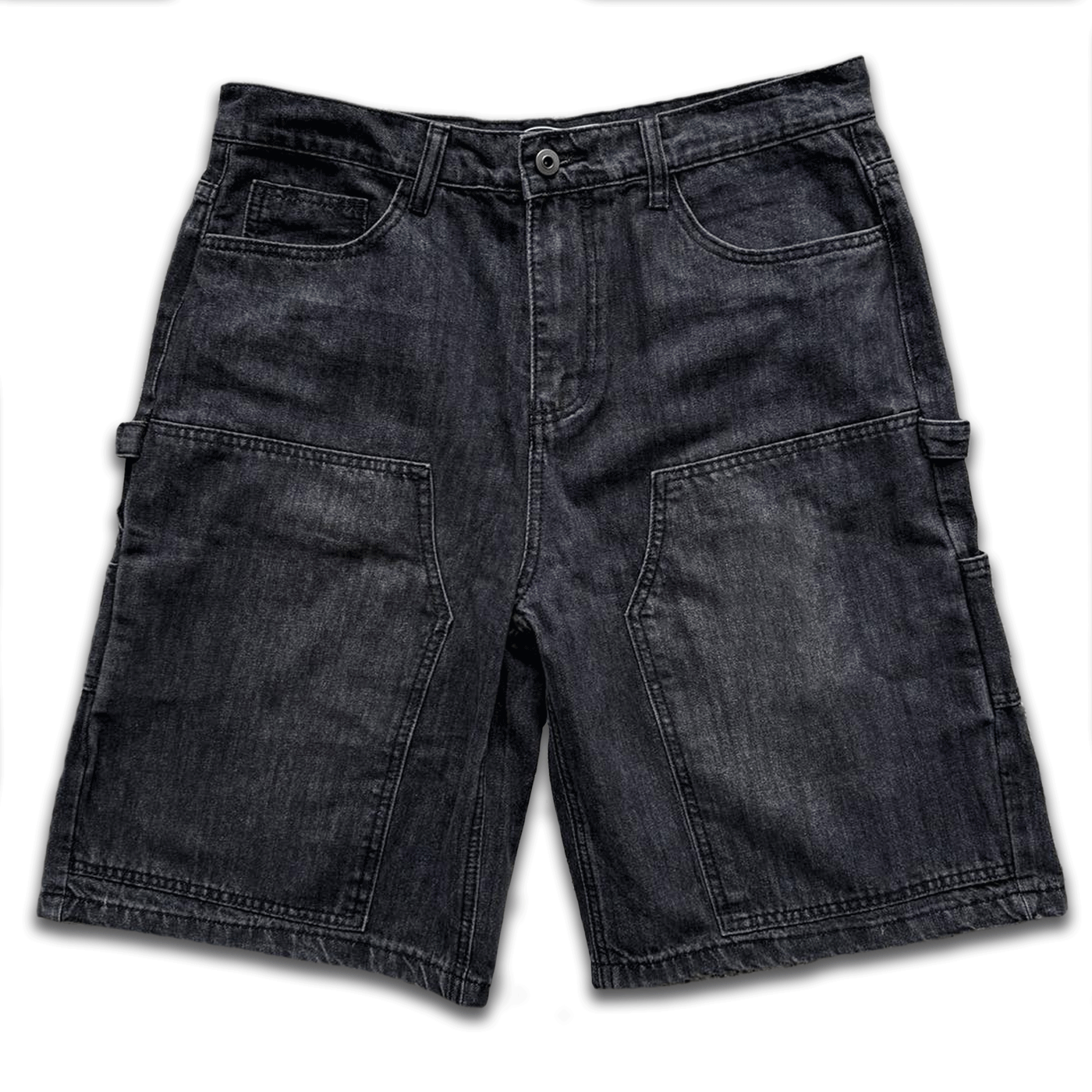 Baggy Carpenter Jorts - Faded Black