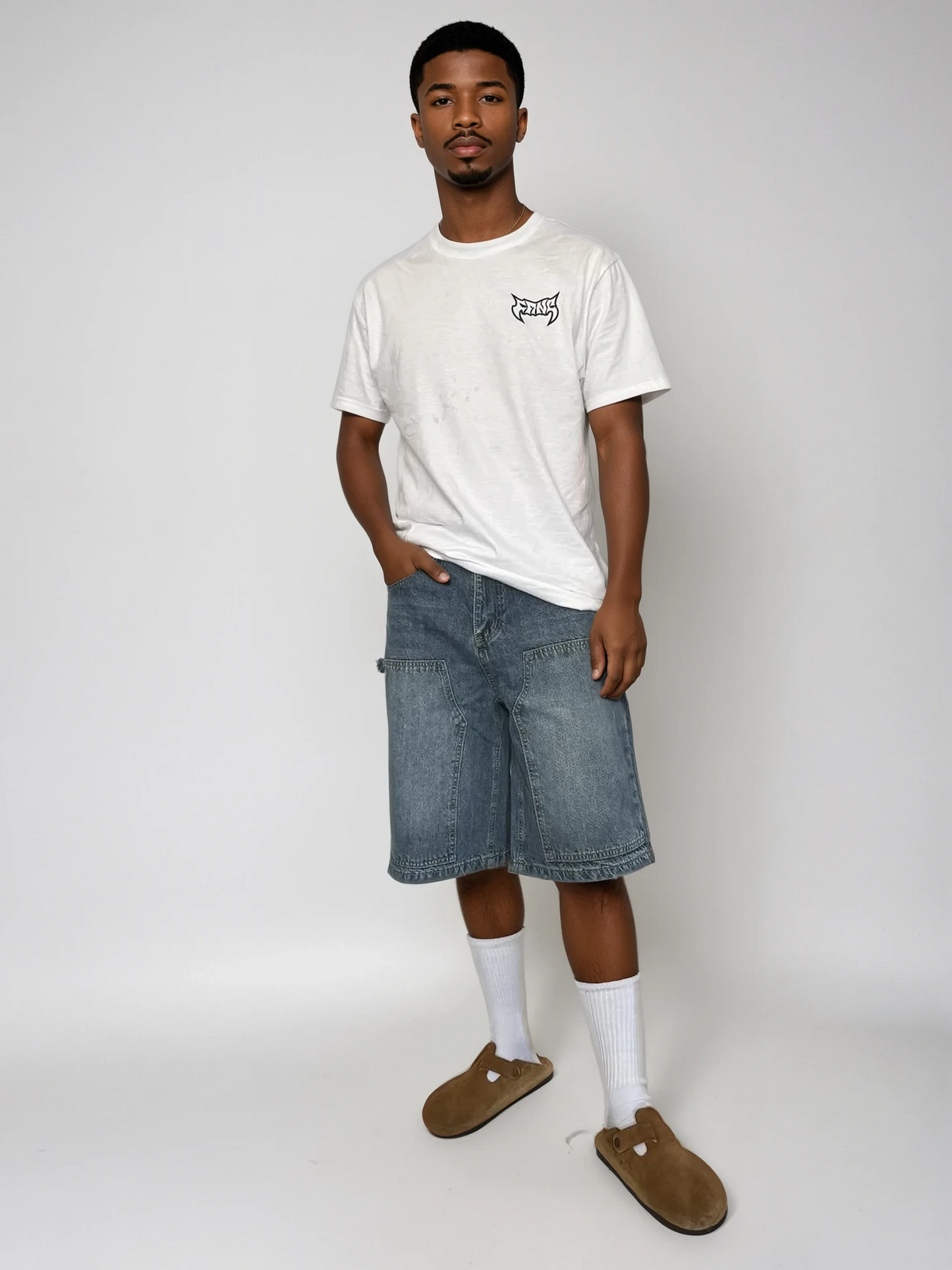 Baggy Carpenter Jorts - True Blue
