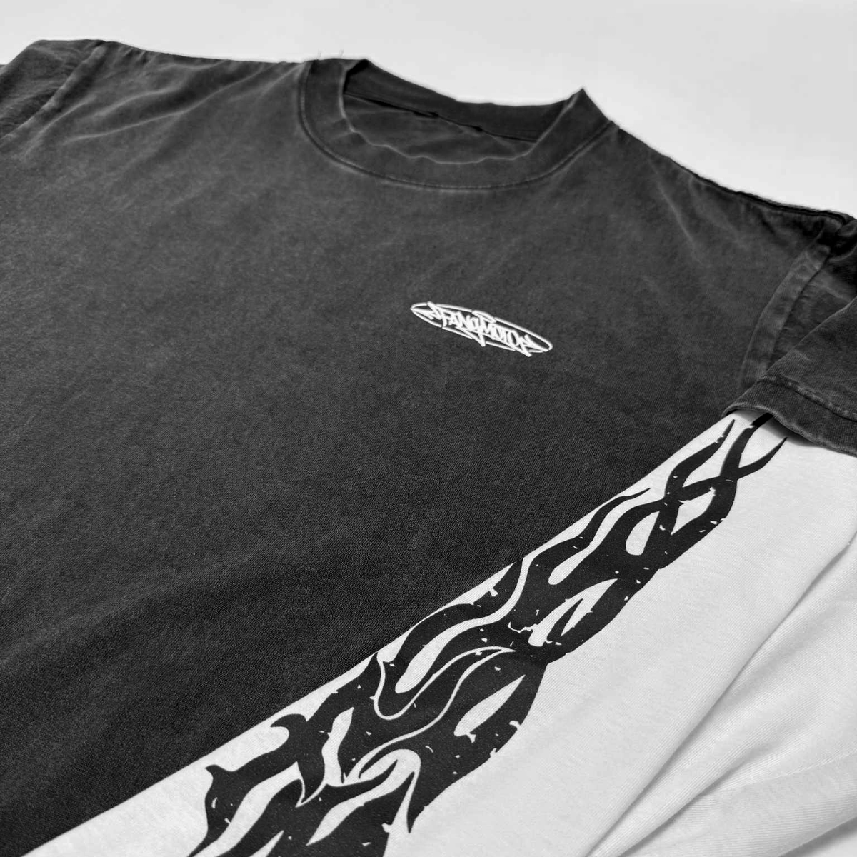 Vintage Black Combo Tee