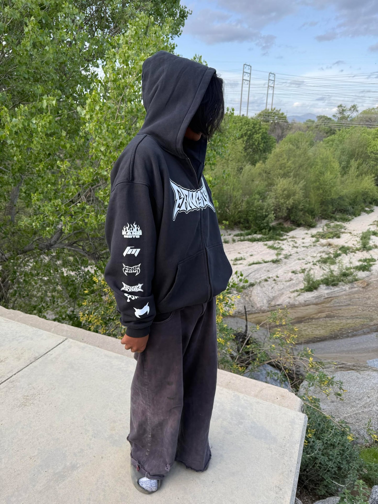 Heavyweight Zip-Up Hoodie by FANGMOTO