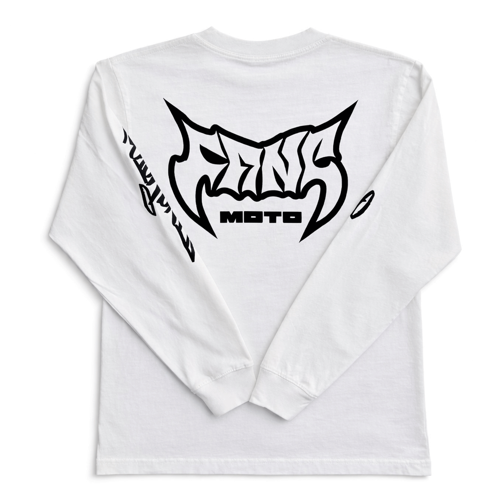 Long Sleeve White - Boxy Heavyweight Shirt by FANGMOTO™