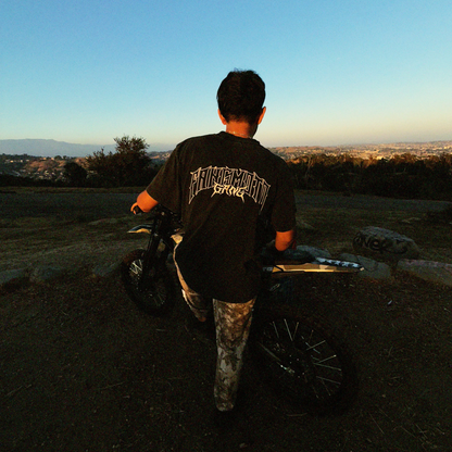 Black and Cream - Boxy Heavyweight Shirt by FANGMOTO™