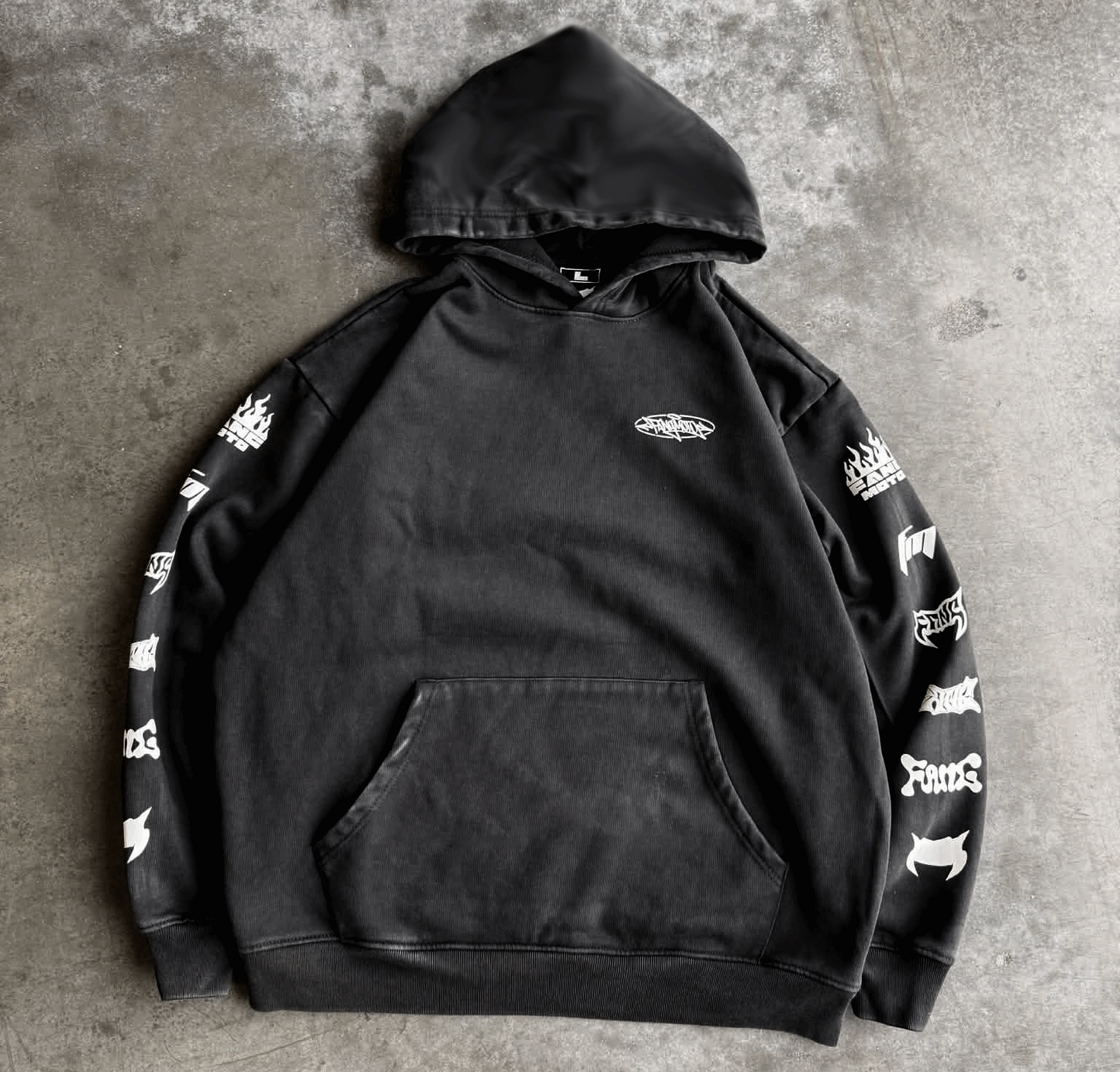 LIMITED BLACKWASH "Primo" 400GSM Hoodie by FANGMOTO™