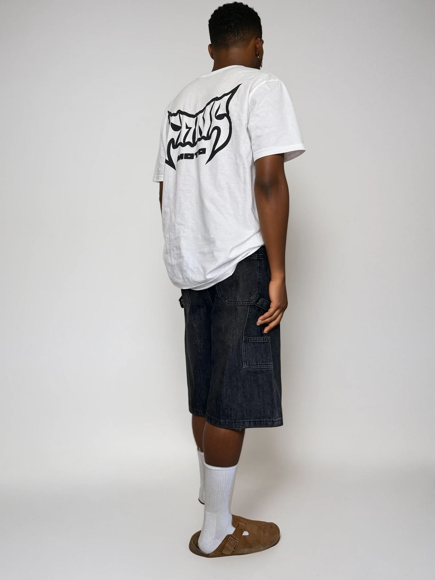 Baggy Carpenter Jorts - Faded Black
