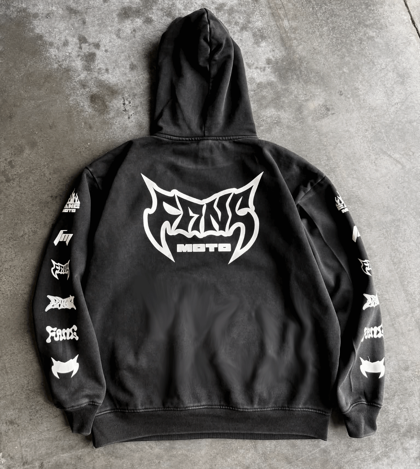 LIMITED BLACKWASH "Primo" 400GSM Hoodie by FANGMOTO™