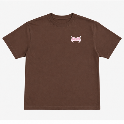Brown Trackstar 77 Heavyweight Cropped Tee