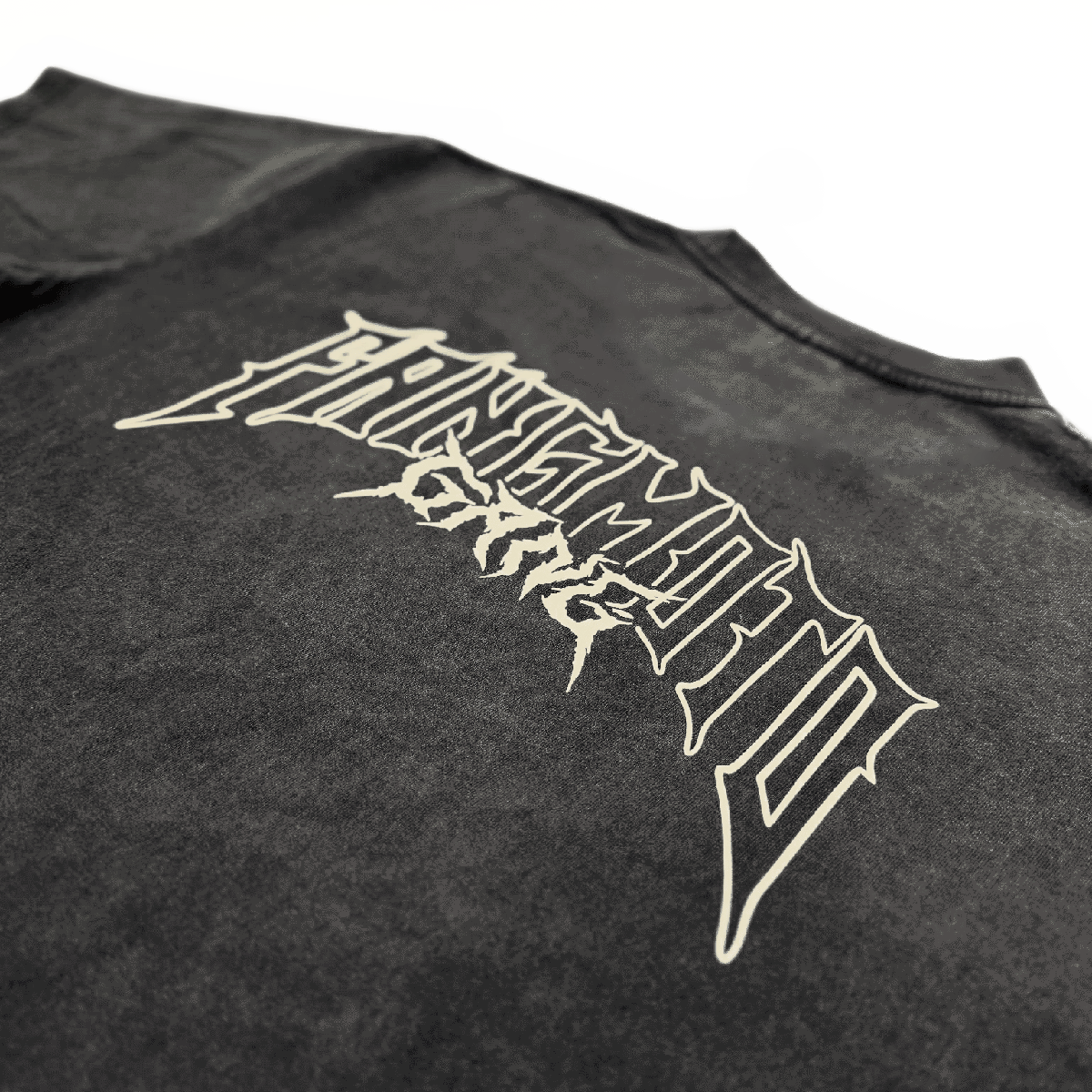 Black and Cream - Boxy Heavyweight Shirt by FANGMOTO™