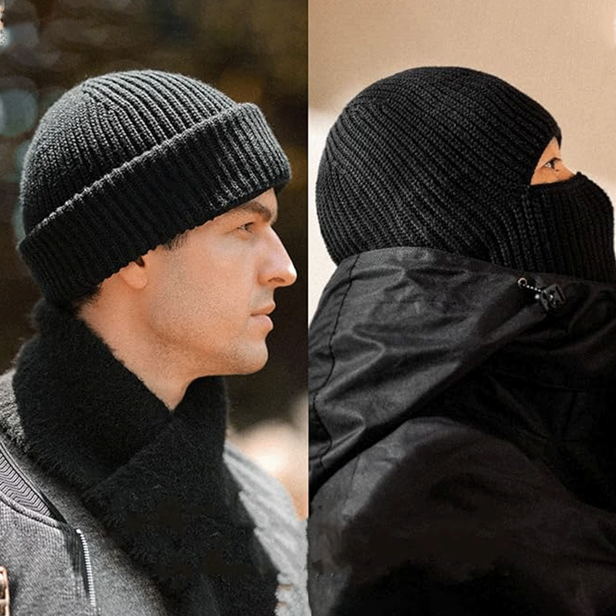 2 in 1 Balaclava Riding Beanie