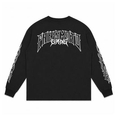 Chopper Long Sleeve Heavyweight Black Shirt