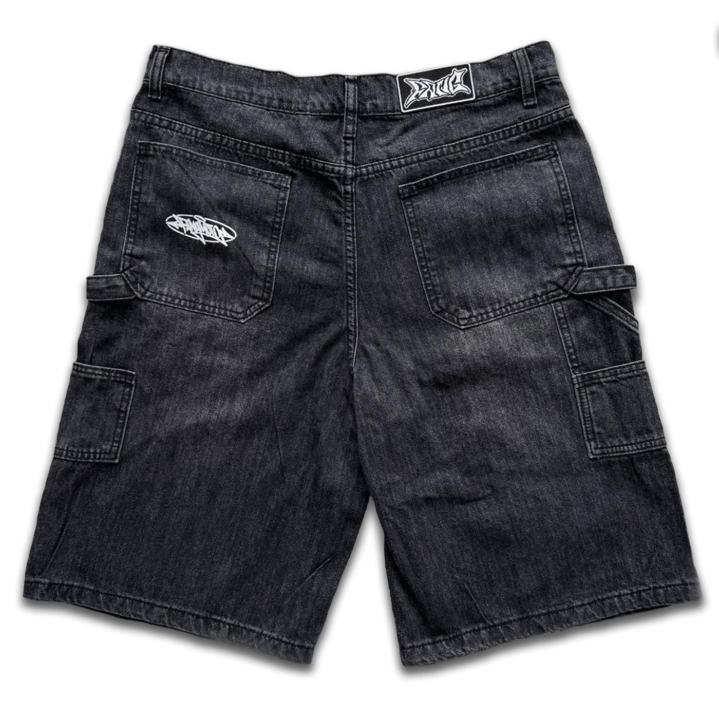 Baggy Carpenter Jorts - Faded Black