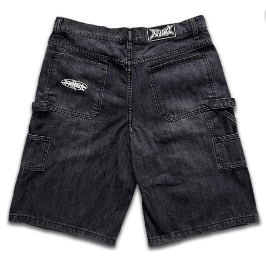 Baggy Carpenter Jorts - Faded Black