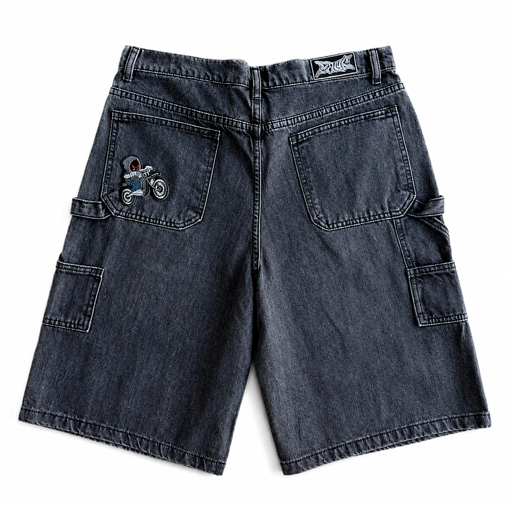 Baggy Carpenter Jorts - Faded Black