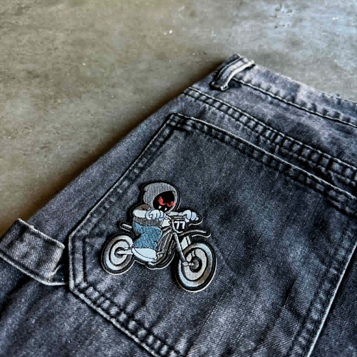 Baggy Carpenter Jorts - Faded Black