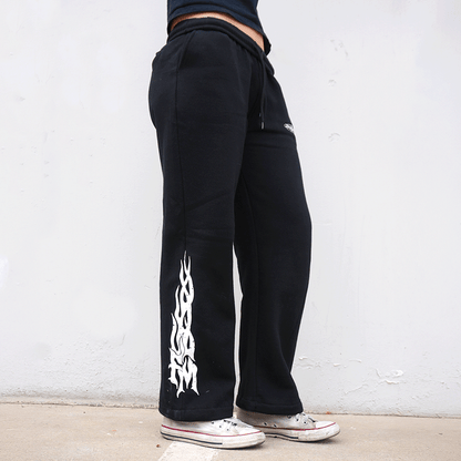 Black Wide Leg Sweatpants