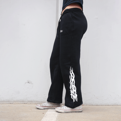 Black Wide Leg Sweatpants