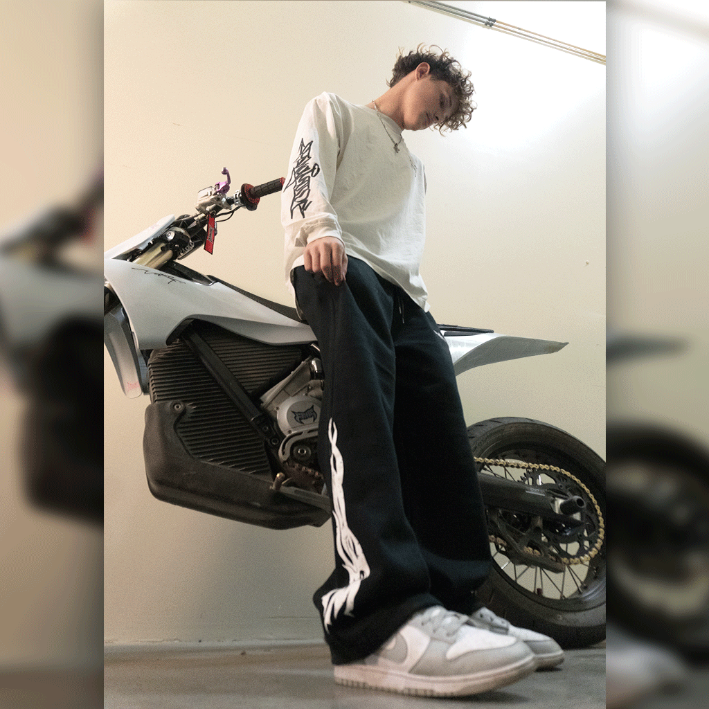 Black Baggy Wide Leg Heavyweight Sweatpants