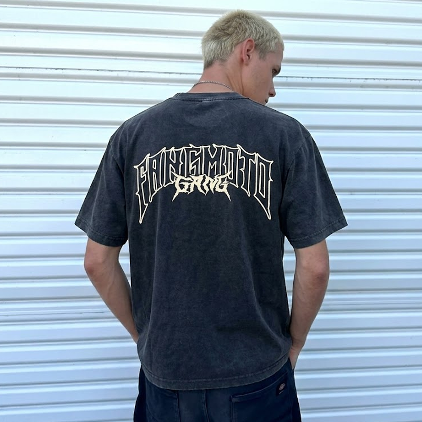 Black and Cream - Boxy Heavyweight Shirt by FANGMOTO™