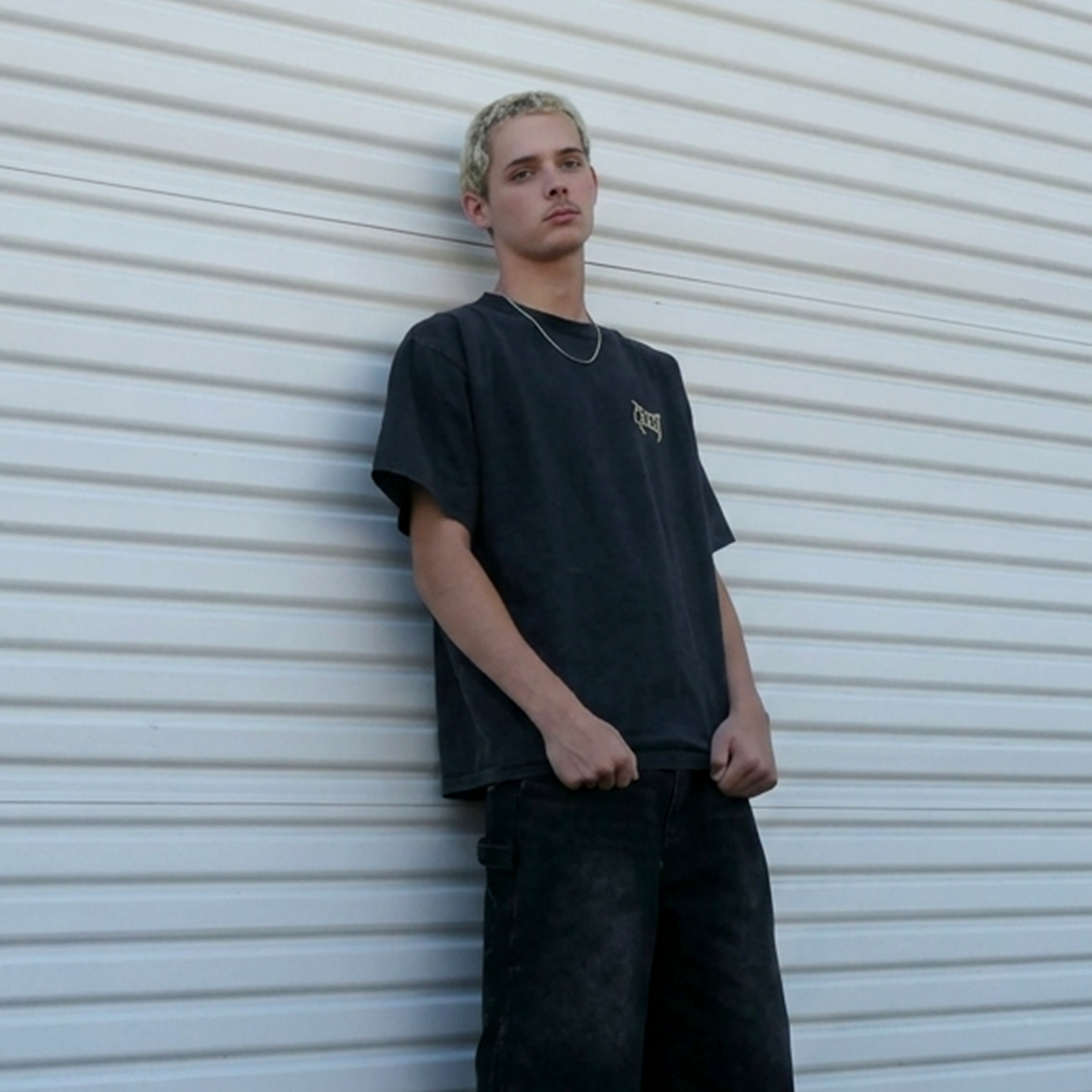 Black and Cream - Boxy Heavyweight Shirt by FANGMOTO™