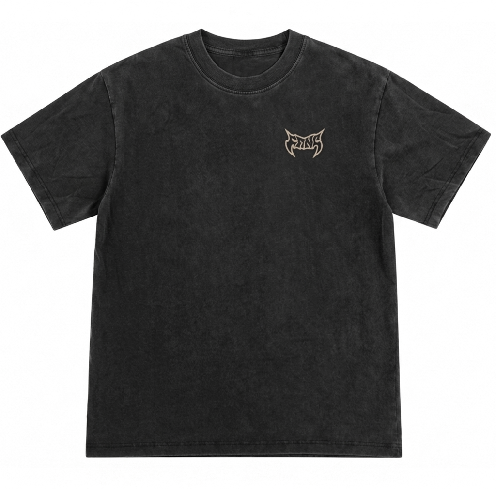 Black and Cream - Boxy Heavyweight Shirt by FANGMOTO™