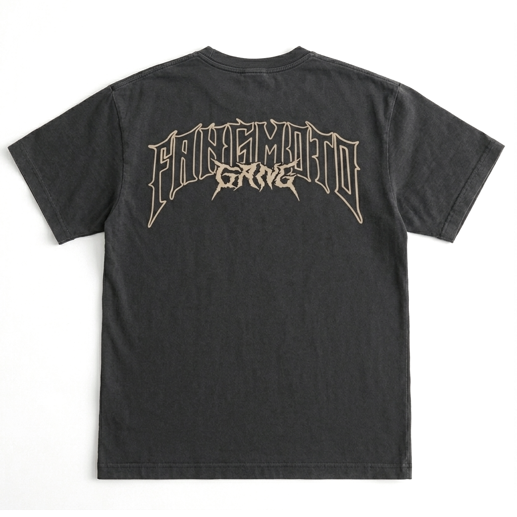 Black and Cream - Boxy Heavyweight Shirt by FANGMOTO™