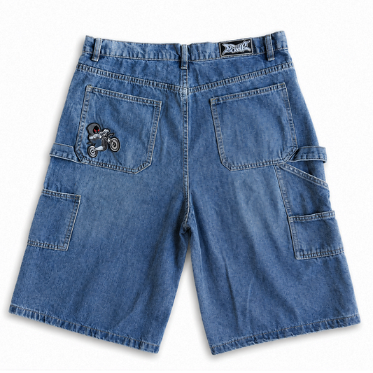 Baggy Carpenter Jorts - True Blue