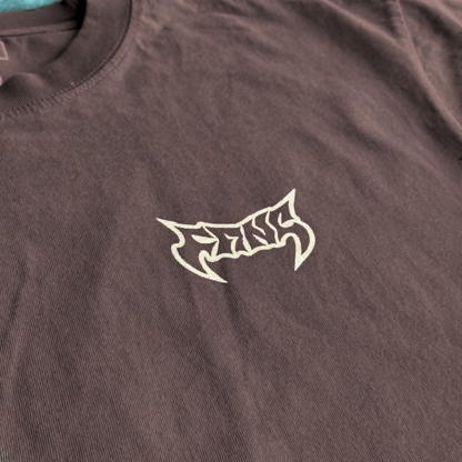 Brown Boxy Heavyweight Tee by FANGMOTO™