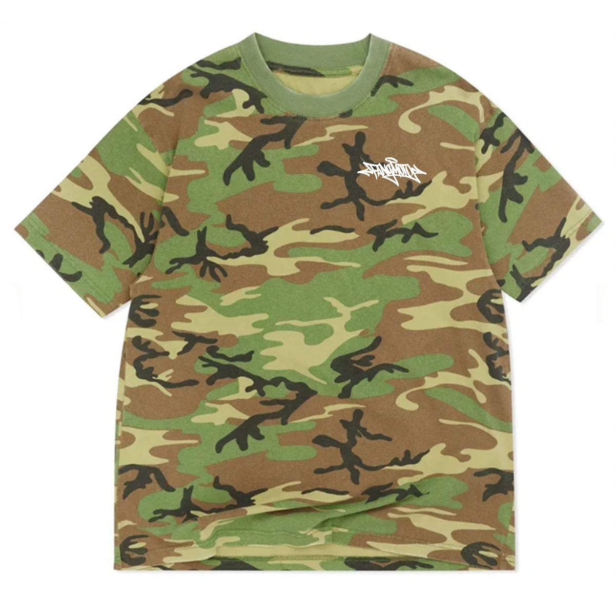 Army Camo Ksu Heavyweight Tee by FANGMOTO™