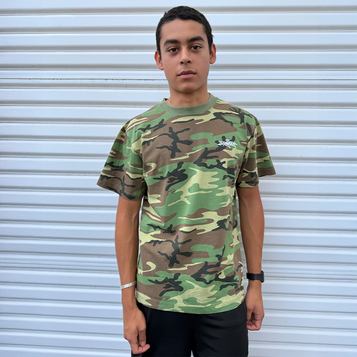 Army Camo Ksu Heavyweight Tee by FANGMOTO™