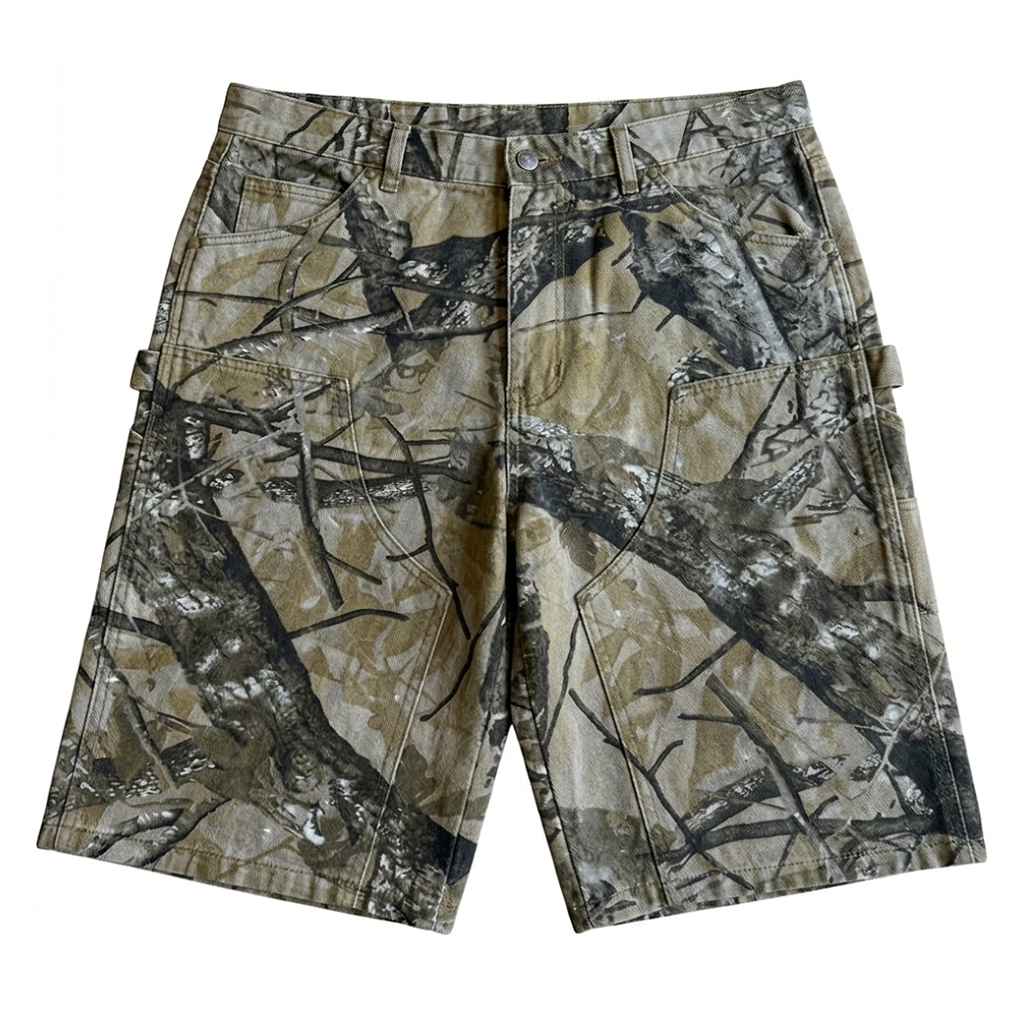 Baggy Carpenter Jorts - Camo
