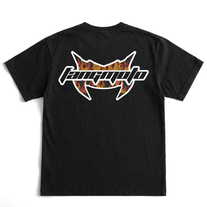 Vintage Cropped Flame Heavyweight Tee