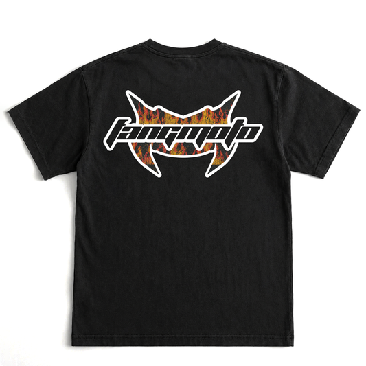 Vintage Cropped Flame Heavyweight Tee