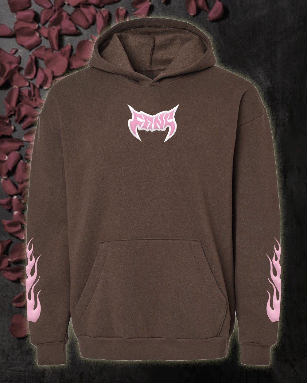 Pink Chocolate Puff Print Unisex Hoodie by FANGMOTO™