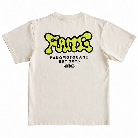 Slimed Green Off White - Boxy Heavyweight  Shirt by FANGMOTO™