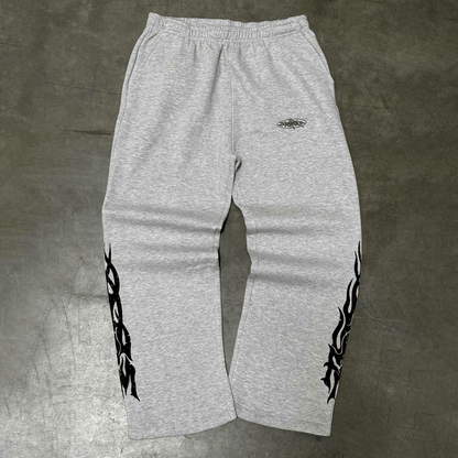 Grey Wide Leg Sweatpants
