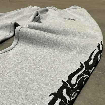 Grey Wide Leg Sweatpants