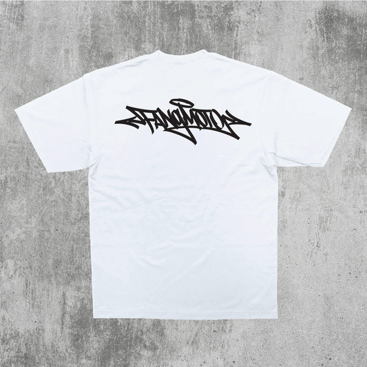 Graffiti Shirt in White by FANGMOTO™