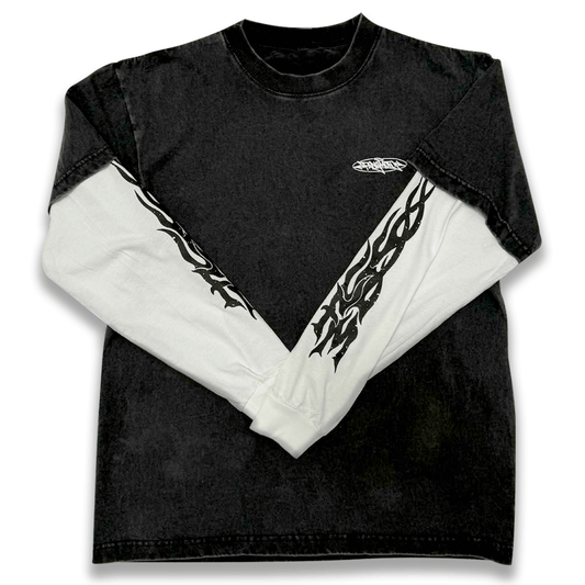 Vintage Black Combo Tee