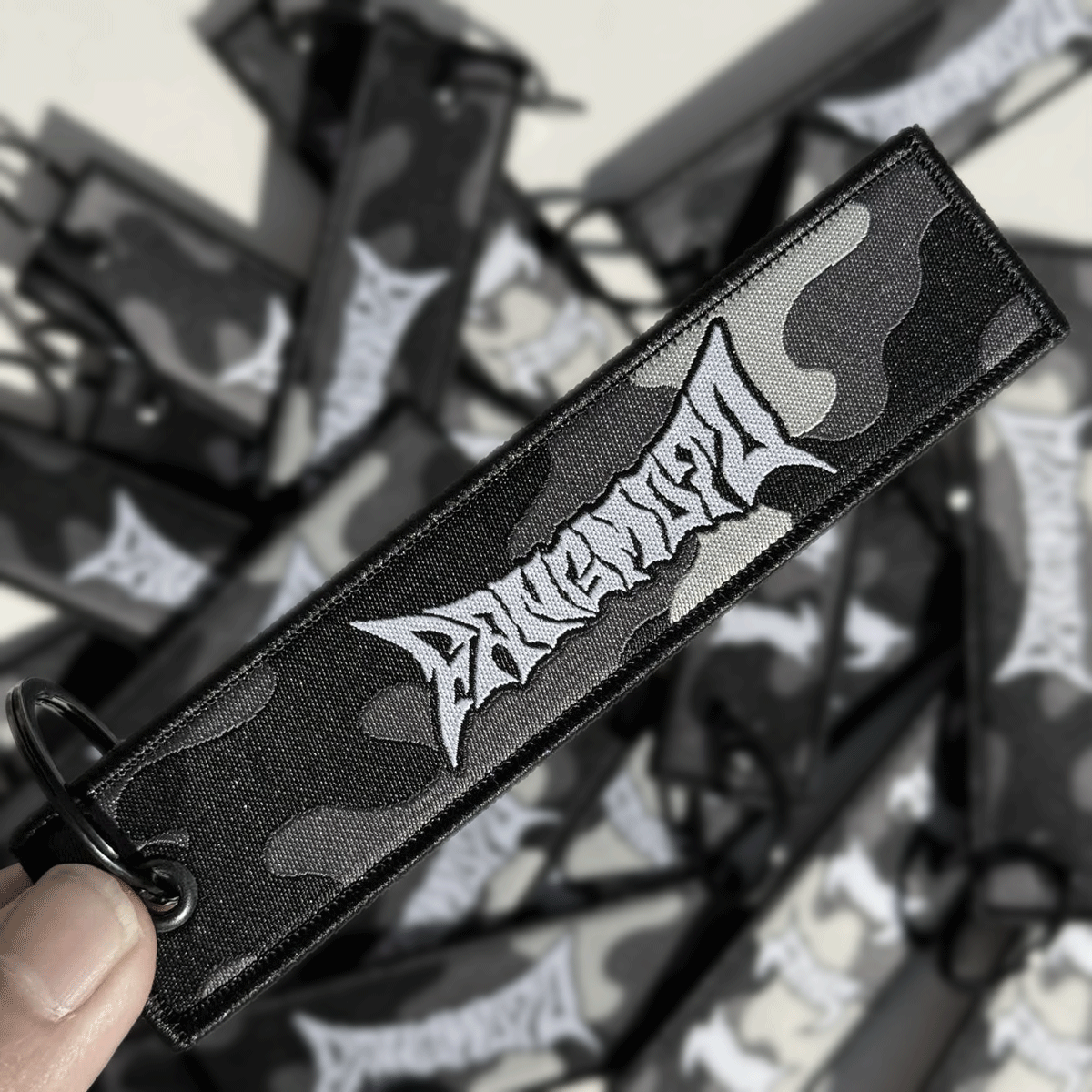 Fangmoto Keytag (Grey Camo)
