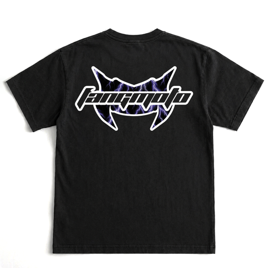 Vintage Cropped Lightning Blue Heavyweight Tee