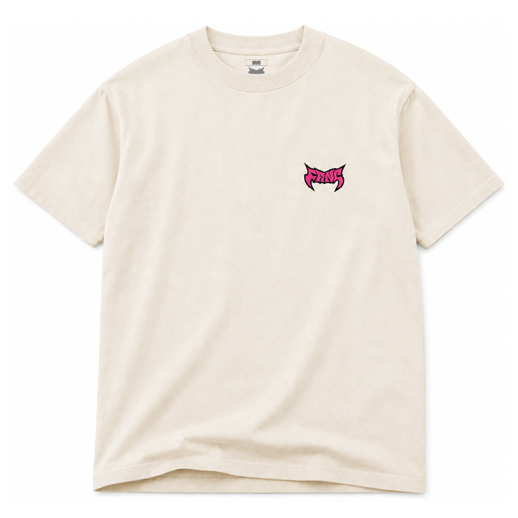 Toxic Pink Off White - Boxy Heavyweight  Shirt by FANGMOTO™