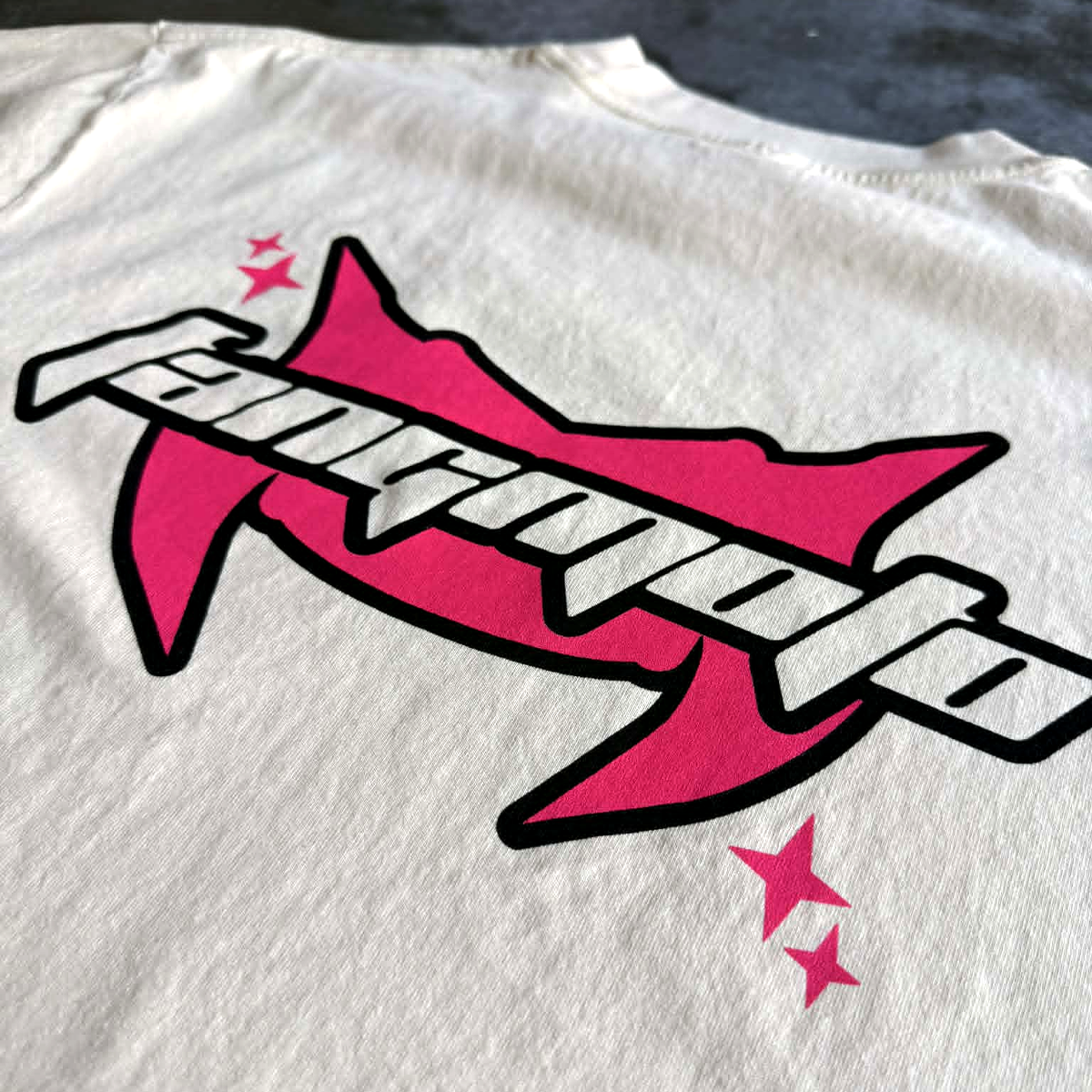 Toxic Pink Off White - Boxy Heavyweight  Shirt by FANGMOTO™