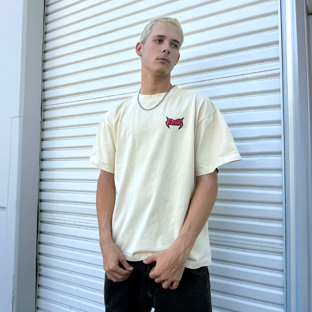Toxic Pink Off White - Boxy Heavyweight  Shirt by FANGMOTO™