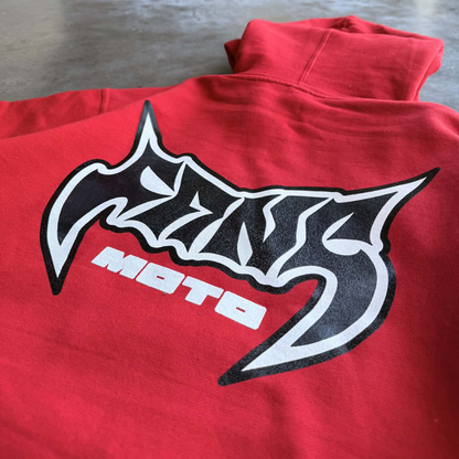 Crimson Red Hoodie by FANGMOTO™