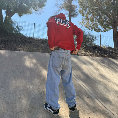 Crimson Red Hoodie by FANGMOTO™