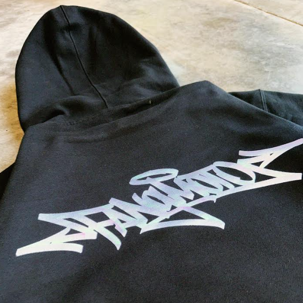 Supa Thick Reflective Graffiti Hoodie by FANGMOTO™