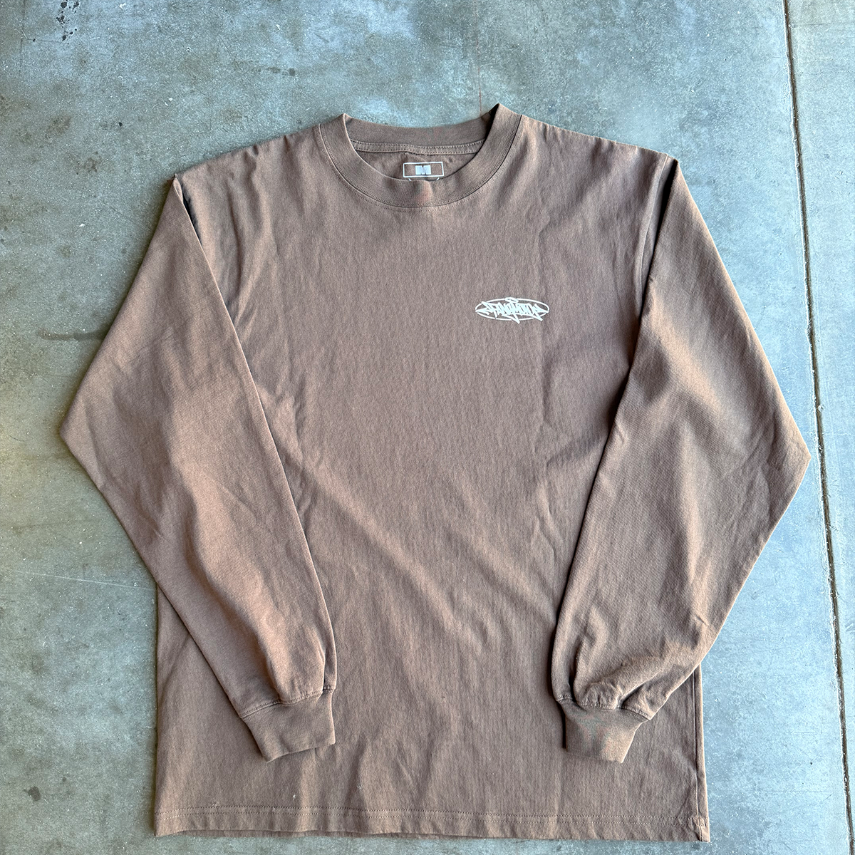 Brown Heavyweight Longsleeve Spade Tee