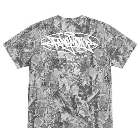 White Camo - Boxy Heavyweight  Shirt by FANGMOTO™