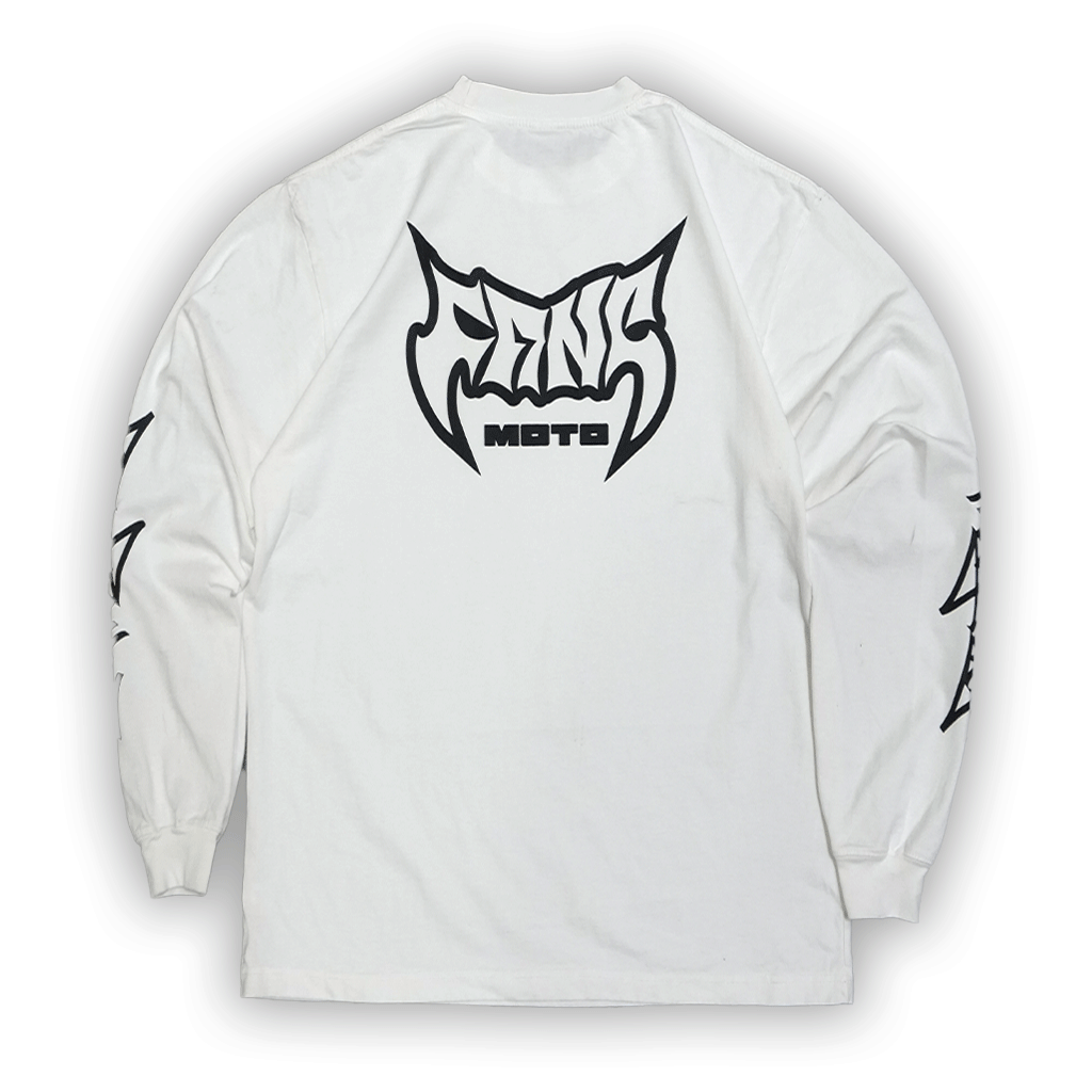 Long Sleeve White - Boxy Heavyweight  Shirt by FANGMOTO™