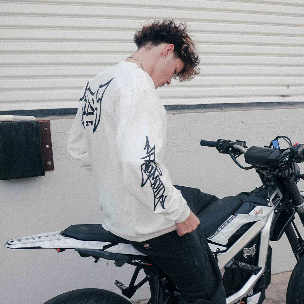 Long Sleeve White - Boxy Heavyweight  Shirt by FANGMOTO™